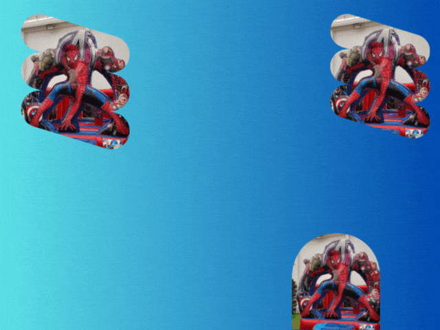 Brincolín con temática de superhéroes Avengers